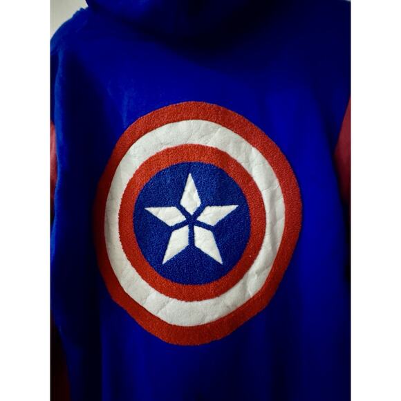 Rare Discontinued WeLoveFine Captain America Varsity Hoodie Mens XL Avengers - Picture 5 of 8